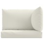 Cushions for pallet sofa 3 units cream melange fabric by , Cushions for chairs and sofas - Ref: Foro24-4002654, Price: 58,31 ...
