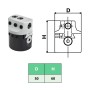 Bohrkopf 50mm Bohrschaft MT2 gefräste Drehmaschine von vidaXL, Fräsmaschinen - Ref: Foro24-146680, Preis: 60,14 €, Rabatt: %