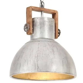Lámpara colgante industrial 25 W plateada redonda 40 cm E27 de vidaXL, Lámparas - Ref: Foro24-320529, Precio: 87,80 €, Descue...