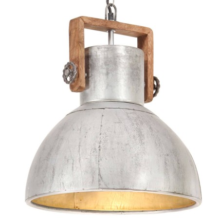 Industrielle Pendelleuchte 25 W silber rund 40 cm E27 von vidaXL, Lampen - Ref: Foro24-320529, Preis: 93,06 €, Rabatt: %
