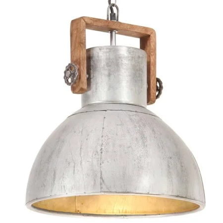 Industrielle Pendelleuchte 25 W silber rund 40 cm E27 von vidaXL, Lampen - Ref: Foro24-320529, Preis: 87,80 €, Rabatt: %