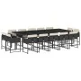 Garten-Essgruppe mit Kissen, 15-teilig, schwarzes synthetisches Rattan von , Gartensets - Ref: Foro24-3278177, Preis: 948,77 ...