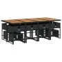 Set comedor de jardín con cojines 13 pzas ratán sintético negro de , Conjuntos de jardín - Ref: Foro24-3278114, Precio: 701,5...