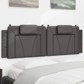 Gepolstertes Bettkopfteil aus grauem Kunstleder, 160 cm von , Kopf- und Fußteile - Ref: Foro24-374800, Preis: 65,38 €, Rabatt: %