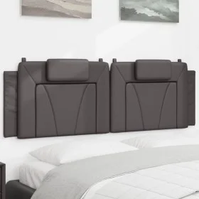 Gepolstertes Bettkopfteil aus grauem Kunstleder, 160 cm von , Kopf- und Fußteile - Ref: Foro24-374800, Preis: 60,75 €, Rabatt: %