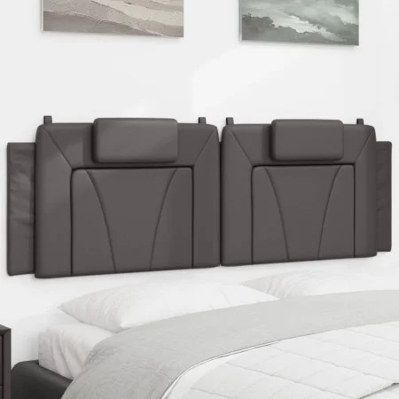 Gepolstertes Bettkopfteil aus grauem Kunstleder, 160 cm von , Kopf- und Fußteile - Ref: Foro24-374800, Preis: 64,24 €, Rabatt: %