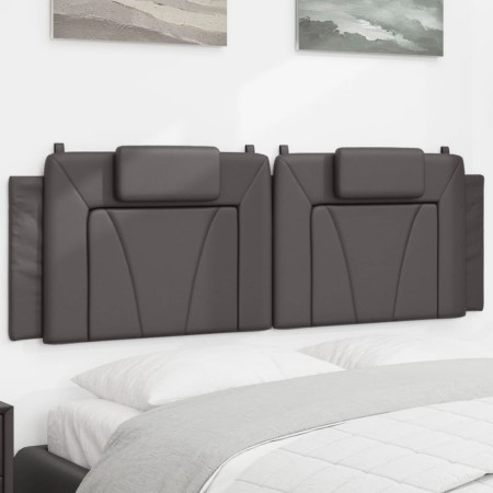 Gray synthetic leather padded bed headboard 160 cm by , Headboards and footboards - Ref: Foro24-374800, Price: 65,38 €, Disco...