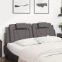 Gepolstertes Bettkopfteil aus grauem Kunstleder, 160 cm von , Kopf- und Fußteile - Ref: Foro24-374800, Preis: 64,24 €, Rabatt: %