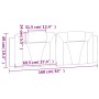 Gepolstertes Bettkopfteil aus grauem Kunstleder, 160 cm von , Kopf- und Fußteile - Ref: Foro24-374800, Preis: 65,38 €, Rabatt: %
