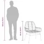 Sillones de jardín 2 unidades ratán sintético marrón de , Sillas de jardín - Ref: Foro24-369092, Precio: 119,05 €, Descuento: %