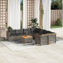 9-teiliges Gartenmöbel-Set und graue synthetische Rattankissen von , Gartensets - Ref: Foro24-3261777, Preis: 736,25 €, Rabat...