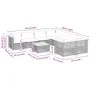 9-piece garden furniture set and gray synthetic rattan cushions by , Garden sets - Ref: Foro24-3261777, Price: 722,85 €, Disc...