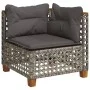 Garden sofa set with cushions 5 pieces gray synthetic rattan by , Garden sets - Ref: Foro24-3261789, Price: 415,41 €, Discoun...
