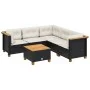 6-teilige Gartensofagarnitur und schwarze synthetische Rattankissen von , Gartensets - Ref: Foro24-3261827, Preis: 418,42 €, ...