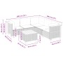 6-teilige Gartensofagarnitur und schwarze synthetische Rattankissen von , Gartensets - Ref: Foro24-3261827, Preis: 404,16 €, ...