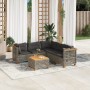 6-teiliges Gartenmöbel-Set und graue synthetische Rattankissen von , Gartensets - Ref: Foro24-3261831, Preis: 497,25 €, Rabat...