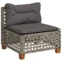 6-teiliges Gartenmöbel-Set und graue synthetische Rattankissen von , Gartensets - Ref: Foro24-3261831, Preis: 497,72 €, Rabat...