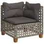 6-teiliges Gartenmöbel-Set und graue synthetische Rattankissen von , Gartensets - Ref: Foro24-3261831, Preis: 497,72 €, Rabat...
