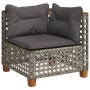 6-teiliges Gartenmöbel-Set und graue synthetische Rattankissen von , Gartensets - Ref: Foro24-3261831, Preis: 497,25 €, Rabat...