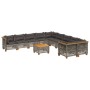 11-piece garden sofa set and gray synthetic rattan cushions by , Garden sets - Ref: Foro24-3262053, Price: 898,00 €, Discount: %