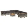 11-teiliges Gartensofa-Set und graue synthetische Rattankissen von , Gartensets - Ref: Foro24-3262053, Preis: 933,14 €, Rabat...