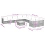 11-piece garden sofa set and gray synthetic rattan cushions by , Garden sets - Ref: Foro24-3262053, Price: 898,00 €, Discount: %
