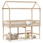 Loft bed with ladder and solid pine wood ceiling 90x200 cm by , Beds and slatted bases - Ref: Foro24-3282144, Price: 255,67 €...