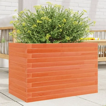 Wax brown solid pine wood planter 70x40x46 cm by , Pots and planters - Ref: Foro24-3282441, Price: 129,92 €, Discount: %
