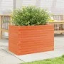 Wax brown solid pine wood planter 70x40x46 cm by , Pots and planters - Ref: Foro24-3282441, Price: 129,92 €, Discount: %