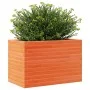 Wax brown solid pine wood planter 70x40x46 cm by , Pots and planters - Ref: Foro24-3282441, Price: 129,92 €, Discount: %