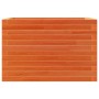 Jardinera de madera maciza de pino marrón cera 70x40x46 cm de , Maceteros y jardineras - Ref: Foro24-3282441, Precio: 131,55 €