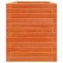 Jardinera de madera maciza de pino marrón cera 70x40x46 cm de , Maceteros y jardineras - Ref: Foro24-3282441, Precio: 131,55 €