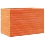 Wax brown solid pine wood planter 70x40x46 cm by , Pots and planters - Ref: Foro24-3282441, Price: 129,92 €, Discount: %