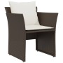 Brauner Gartensessel aus synthetischem Rattan mit Fußstütze von , Gartensets - Ref: Foro24-368617, Preis: 121,12 €, Rabatt: %