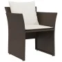Sillón de jardín con reposapiés ratán sintético marrón de , Conjuntos de jardín - Ref: Foro24-368617, Precio: 123,66 €, Descu...