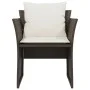Sillón de jardín con reposapiés ratán sintético marrón de , Conjuntos de jardín - Ref: Foro24-368617, Precio: 123,66 €, Descu...