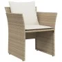 Gartensessel mit Fußstütze aus beigem synthetischem Rattan von , Gartensets - Ref: Foro24-368620, Preis: 123,66 €, Rabatt: %