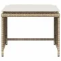 Gartensessel mit Fußstütze aus beigem synthetischem Rattan von , Gartensets - Ref: Foro24-368620, Preis: 123,66 €, Rabatt: %