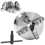 Selbstzentrierendes 4-Backen-Drehfutter 125 mm aus Stahl von vidaXL, Klammern und Schrauben - Ref: Foro24-146710, Preis: 121,...