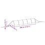 2 pcs black steel and polyethylene mesh tunnels by , Mulch - Ref: Foro24-3281496, Price: 40,70 €, Discount: %