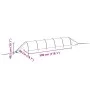 2 pcs black steel and polyethylene mesh tunnels by , Mulch - Ref: Foro24-3281496, Price: 40,40 €, Discount: %