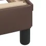 Brown synthetic leather headboard bed frame 180x200 cm by , Beds and slatted bases - Ref: Foro24-3208112, Price: 231,87 €, Di...