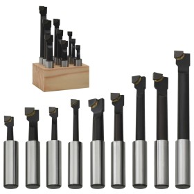 9-piece 12 mm drill bit set with wooden base by vidaXL, Cutters - Ref: Foro24-146682, Price: 36,38 €, Discount: %