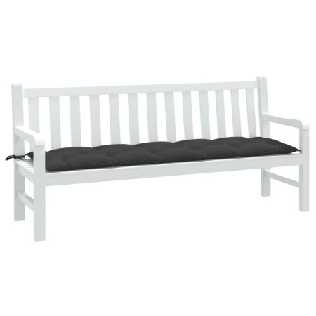 Gartenbankauflage anthrazitgrauer Melangestoff 180x50x7 cm von , Kissen für Stühle und Sofas - Ref: Foro24-4002563, Preis: 33...