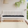 Gartenbankauflage anthrazitgrauer Melangestoff 180x50x7 cm von , Kissen für Stühle und Sofas - Ref: Foro24-4002563, Preis: 33...