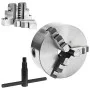Self-centering lathe chuck with 3 jaws, 160 mm, steel by vidaXL, Clamps and screws - Ref: Foro24-146707, Price: 158,43 €, Dis...