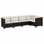 5-teiliges Gartenmöbel-Set und schwarze synthetische Rattankissen von , Gartensets - Ref: Foro24-3261809, Preis: 352,98 €, Ra...