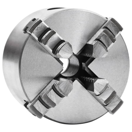 4-jaw self-centering lathe chuck 80 mm steel by vidaXL, Clamps and screws - Ref: Foro24-146708, Price: 91,19 €, Discount: %