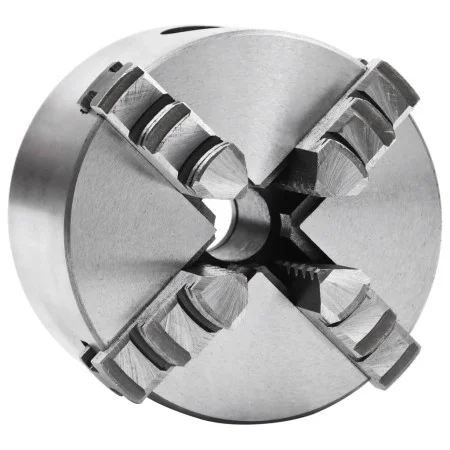 4-jaw self-centering lathe chuck 80 mm steel by vidaXL, Clamps and screws - Ref: Foro24-146708, Price: 89,65 €, Discount: %