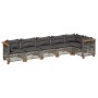Set de muebles de jardín 6 pzas y cojines ratán sintético gris de , Conjuntos de jardín - Ref: Foro24-3261849, Precio: 522,31...